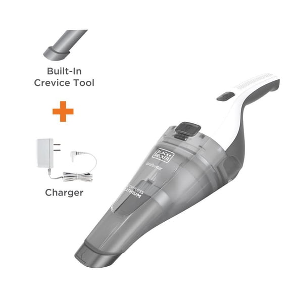 Black& Decker HNVC215B10 Dustbuster Hand Vacuum (White)