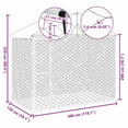 thumbnail image 5 of vidaXL Outdoor Dog Kennel Silver Galvanized steel, polyethylene Large, 5 of 5
