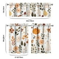 thumbnail image 5 of 3-Piece Thanksgiving Kitchen Curtain Set - Ruffled Valance and Tier Curtains with Rod Pocket, Fresh Fall Harvest Pattern for Farmhouse Kitchen Windows Decor, 54"x18" + 27.5"x36"x2, 5 of 5