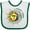 White and Green, variant on Inktastic Summer Solstice Sun and Moon Boys or Girls Baby Bib