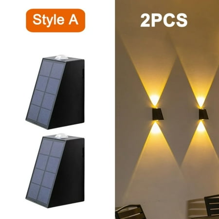 

Solar Wall Lights Outdoor Waterproof Street Decoration Wall Lighting LED Solar Power Porch Lamp Villa Patio Garden