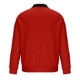 thumbnail image 4 of CTPDG Men's Lightweight Bomber Jackets Light Track Jackets Full Zip Slim Fit Long Sleeve Outwear Crop Elasticity Cardigan Red XXXL, 4 of 6
