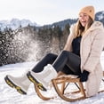 thumbnail image 7 of Ecetana Snow Boots For Women Winter Waterproof Shoes Thickened Faux Fur Lined Frosty Warm Outdoor Boots, 7 of 7