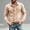 Beige men plus size denim shirt a1, variant on thefmos Men Plus Size Long Sleeve Denim Button Up Shirt Casual Collared Work Outfit Fall Winter Spring, Army Green M