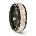 thumbnail image 5 of Edward Mirell Black Ti w/Sterling Silver Casted 9mm Band, 5 of 6