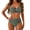 01-Army Green, variant on Women's 2026 Halter Two Piece Bikini Set V Neck Beachwear High Waisted Swimsuit with Tummy Control, Flattering Beachwear for Summer Vacation