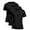 Black, variant on MIER Mens Short Sleeve Workout Shirt, Quick Dry Moisture Wicking Gym T-Shirt, Crew Neck, Black, Size XL, 3-Pack