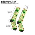 thumbnail image 5 of Balery Avocado Green Striped Fun Novelty Socks Men'S Women'S Crew Socks Funny Crazy Novelty Socks Quirky And Cool Socks, 5 of 9