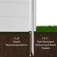 thumbnail image 5 of Casafield 42" x 42" Privacy Screen - Outdoor Vinyl Fence Panel - White, 5 of 7