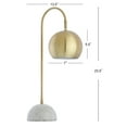 thumbnail image 5 of JONATHAN Y Stephen 23.5" Metal/Marble LED Table Lamp, Brass Gold/White, JYL6000A, 5 of 8