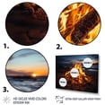 thumbnail image 3 of Designart "Bonfire by the Coastal Beachside I" Nautical & Beach Floater Framed Canvas Wall Art, 3 of 7
