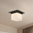 thumbnail image 4 of Alora Lighting FM356085UBOP Mineral 8" Wide Flush Mount Square Ceiling Fixture - Urban, 4 of 7
