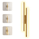 thumbnail image 3 of Lamparas Para Baño De Pared Atenuación De Tres Colores Lab.G, Dorado, 3 of 5