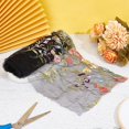 thumbnail image 5 of 2 Yards 3D Floral Flower Embroidered Tulle Lace Fabric 7 Inch Mesh Lace Fabric Embroidery Garment Accessories for DIY Handmade Clothing Wedding Dress Home Decor DIY, 5 of 6