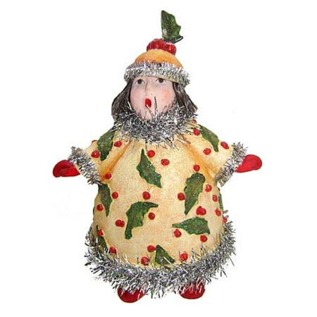 Department 56 Short Caroler In Holly Berry Hat Christmas Ornament