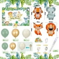 thumbnail image 2 of BIRLON Boy Girl Baby Shower Balloon Party Decorations, with Mummy to be Sash and Photo Background Cloth(Jungle Green), 2 of 6