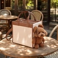 thumbnail image 2 of Portable Pet Carrier Bag, Shoulder Handheld Bag with Peek Window for Walks and Errands, Breathable Head Out Travel Tote for Small Dogs Cats, 2 of 5