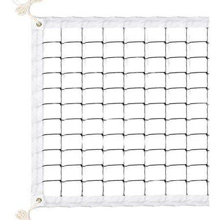 TOCOCO Volleyball Net 32 FT x 3 FT Beach Volleyball Net Portable Official Standard Size Indoor Outdoor Sports Training Equipment with No Poles