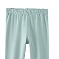 thumbnail image 4 of Cowsor Kids Boys Girls Spring Fall Solid Elastic Waist Casual Sports Lounge Pants Soft Base Layer Comfort Long Trousers For 3-15 Years Old, 4 of 6