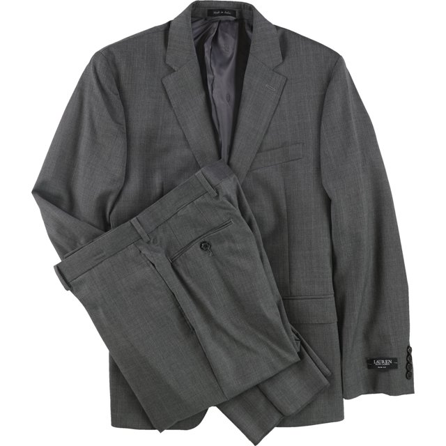 Ralph Lauren Hombres Slim-Fit Two Button Formal Suit gris 44/Unfinished