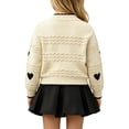 thumbnail image 6 of Lovzfmll Girl's Knit Set, Long Sleeve Top & A-Line Skirt, Casual Wear for Toddler, 1-2 Years, 6 of 6