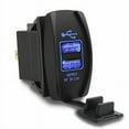 thumbnail image 1 of MYG Dual USB 3.1 Power Charger Carling ARB Rocker Switch Blue LED Light Car Boat 12V, 1 of 10