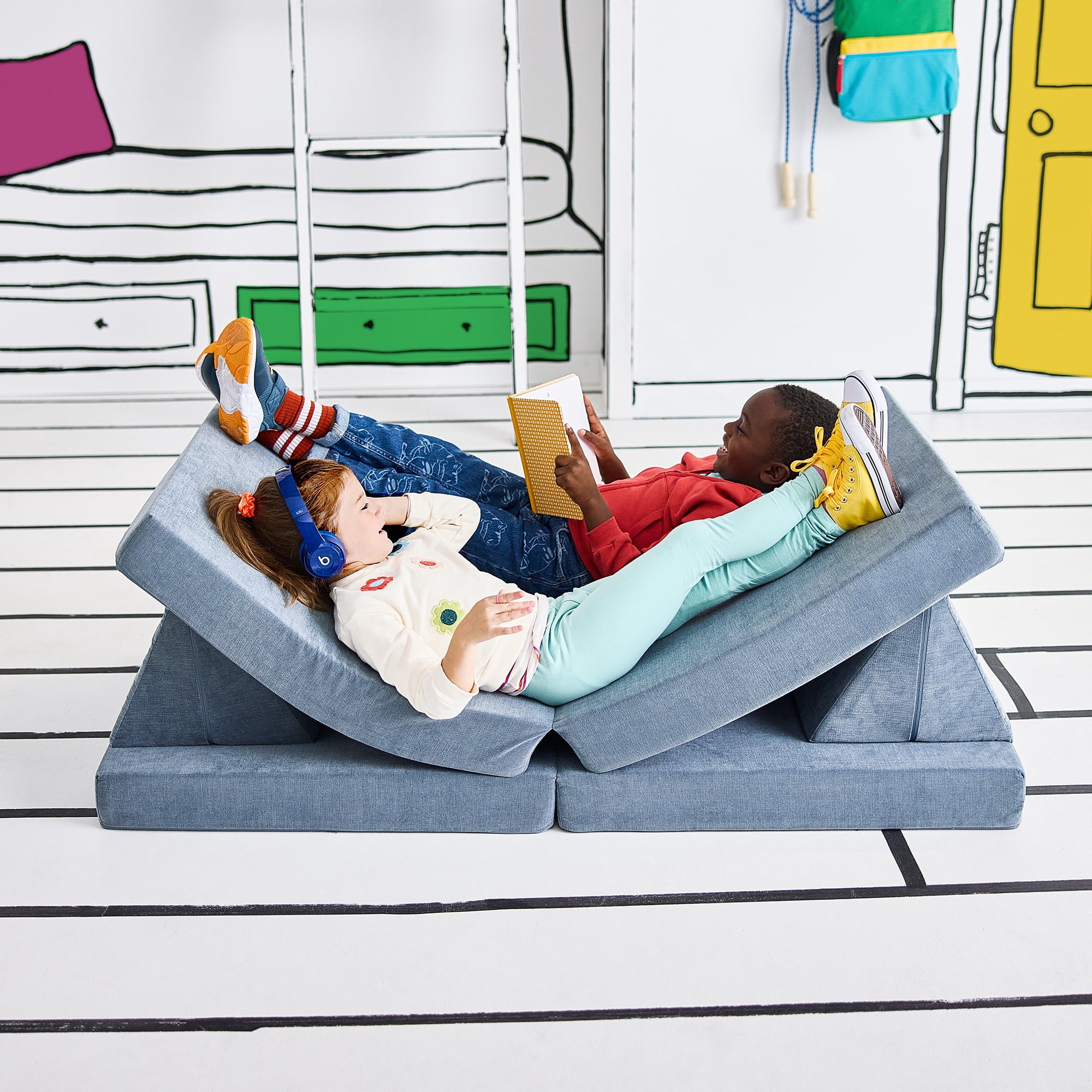 Yourigami Play Lounger, Blue Lagoon