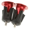 thumbnail image 2 of 1 Pair Bar End Handlebar End Caps, HandleBar , Mountain Bike, Road Bike, , BMX , Red, 2 of 8