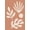 Orange, Pattern 3, variant on ODIKA 4'x6' Teal Coral Tropical Bliss Decorative Washable Area Rug Vibrant Botanical Patterns with Sunflower Motifs Pet Friendly, Non-Shedding for Bedroom, Reading Nook