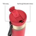 thumbnail image 3 of Contigo DualSip 24 oz Leakproof Insulated Water Bottle with Carrying Strap and 2-Way Lid, 3 of 8
