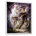 thumbnail image 2 of Designart "Japon Art violet Wisteria Archway III" Cityscapes Floater Framed Canvas Art Print, 2 of 7