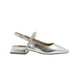 thumbnail image 4 of Flat Balerina Dama Plateado Tacon Ancho Salamandra® Correa plateado 25.5, 4 of 7