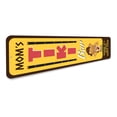 thumbnail image 3 of Mom's Tiki Bar Sign, Vertical Bar Sign, Happy Hour Aluminum Metal Decor Sign - 4x18 inches, 3 of 4