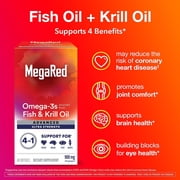 MegaRed Advanced 4 in 1, 2x Concentrated Omega3- 900 mg (60ct)