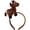 Brown, variant on Jiibva Cute Cartoon Horse Headband Plush Plush Hair Hoop Face Wash Headband Masquerade Party Headwear Hair Accessories