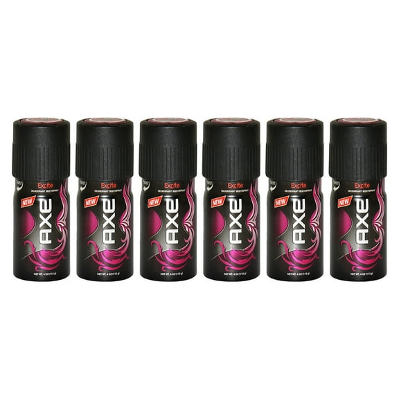 AXE Excite Deodorant Body Spray - Pack of 6, Body Spray 4 oz