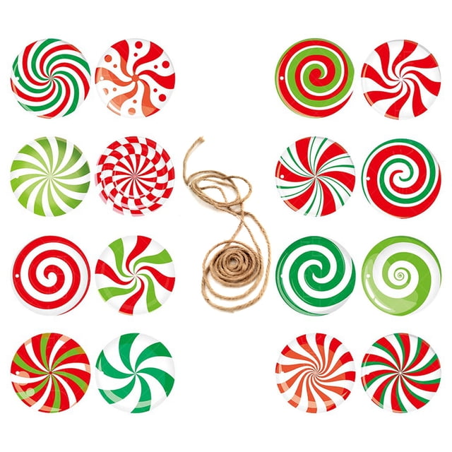 Christmas Decoration Hanging Tags Party Decorations Christmas Tree Decorations Candy Decorations Hanging Decorations 16pcs
