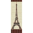 thumbnail image 2 of Pela Studio 9x18 Gold Ornate Wood Framed with Double Matting Museum Art Print Titled - Paris City Words I Border, 2 of 4