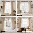 thumbnail image 6 of HEI! DEAR 1" Adjustable Brown Double Curtain Rod Set for Windows Heavy Duty with End Cap Finials,36-120", 6 of 7