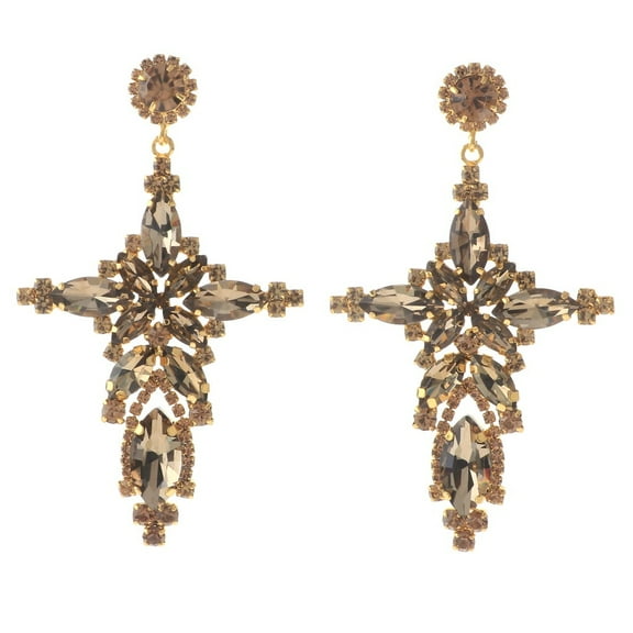 Large Chandelier Rhinestone Earring