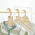 thumbnail image 4 of 20 Piezas de Perchas de Madera Bonitas para Colgar en la Pared, Perchero, Organizador de Almacenamiento de Ropa de , Soporte de Exhibición de Madera e, 4 of 5