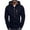 Z01-01Navy, variant on TBWNWG Sweaters for Men,Men's Autumn Winter Top Blouse Slim Casual Solid Soft Top Coat Long Sleeve Hooded Sweatshirt Top Jacket ,Size 3XL