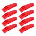thumbnail image 1 of LHCER 8PCS Plastic Bright Red Lightweight Life Vest Dual Frequency Outdoor Survival Rescue Emergency Long Distance High Pitch Whistle,Emergency Whistle,Dual Frequency Whistle, 1 of 8