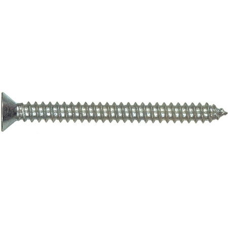 

491219 Flat Head Phillips Sheet Metal Screw 8 x 3/8-Inch 17-Pack zinc