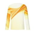 thumbnail image 5 of Lilgiuy New Fashion Men's Long Sleeve 3D Printing T-shirt Loose Round Neck Pullover Undercoat Top Blouses & Shirts for Camping Hiking Fishing, 5 of 5