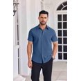 thumbnail image 2 of COOFANDY Mens Short Sleeve Casual Button Down Shirts Summer Lightweight Shirt Business Casual Dress Shirt, 2 of 6