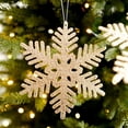 thumbnail image 7 of FONDOTIN 4pcs Hanging Snow Flakes Plastic Decorative Christmas Style Ornaments Family, 7 of 7