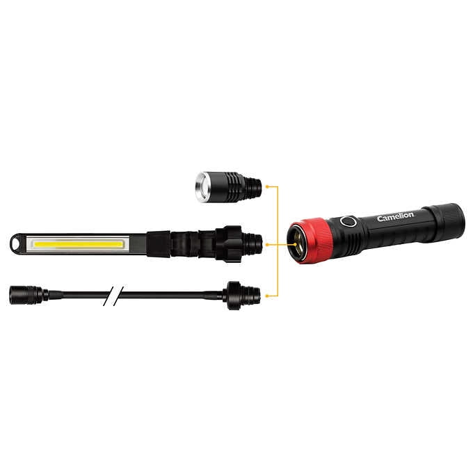 camelion 3-in-1 led rechargeable flashlight kit Camelion 3-in-1 LED Rechargeable Flashlight Kit
