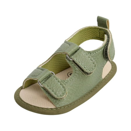 Penkiiy Toddler Shoes Baby Boys Girls Cute Fashion Cotton Buckle Non-slip Soft Bottom Sandals Summer Shoes for Toddlers 0-6 Months On Sale