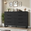 thumbnail image 6 of Danolapsi Modern 8 Drawer Dresser for Bedroom, 55" Wide Dresser, Freestanding Horizontal Drawer with Storage, Wooden Closet Chest Storage for Living Room, Hallway, Entryway, 6 of 6